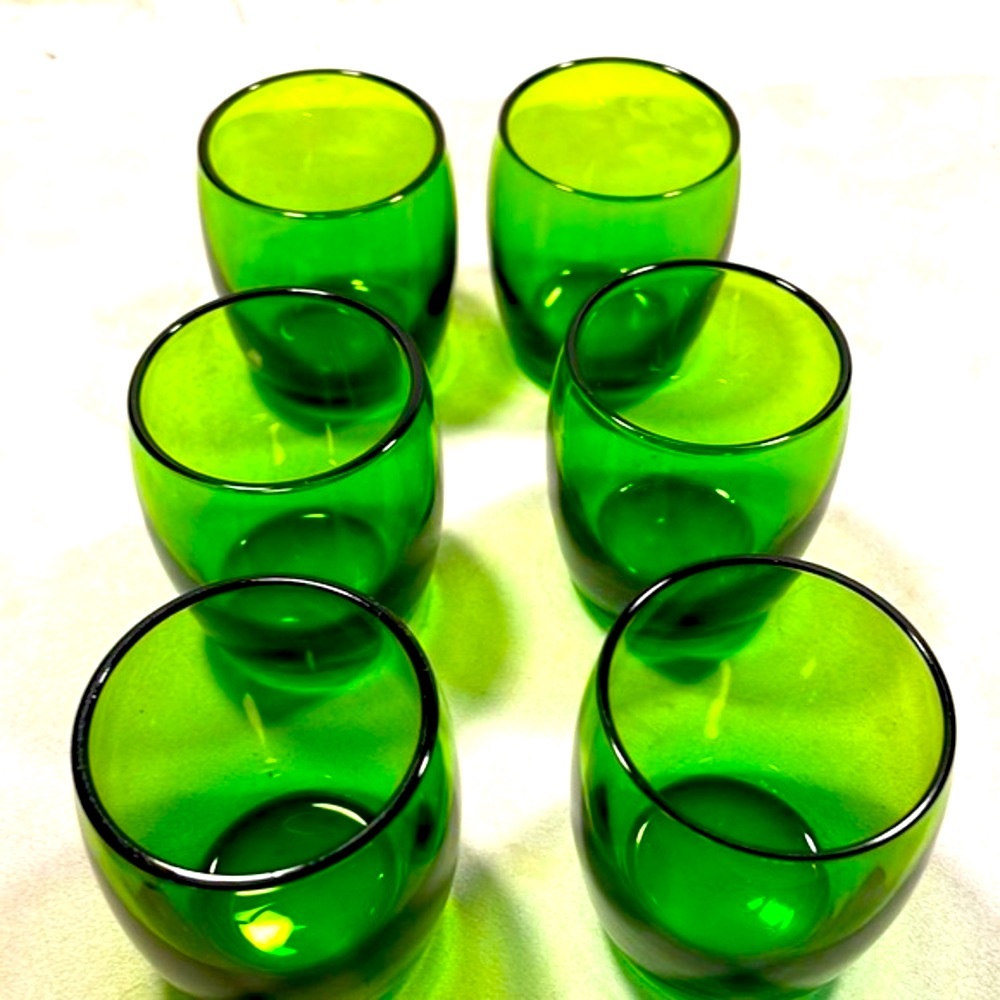 Handblown Tilt Ball Decanter & Cordials Set Cambridge Glass Co Circa 1930’s EUC - Picture 15 of 16